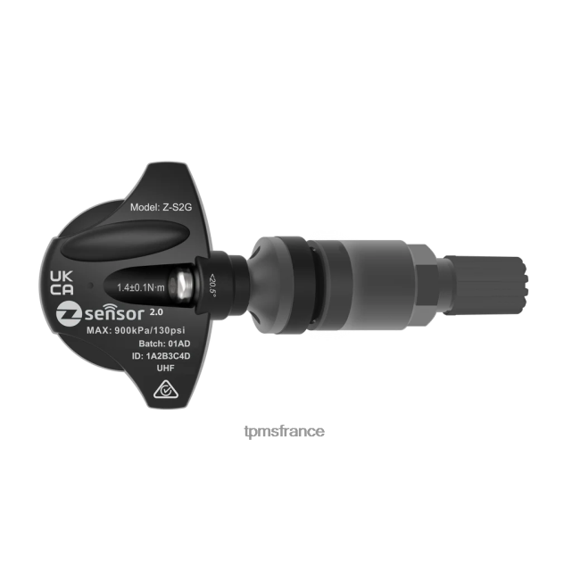 TPMS Pneu - capteur tpms de remplacement d'origine ford - oe p/n jx7t1a180ca fréquence 433mhz 4F00J21121 tige de valve en métal - gris foncé